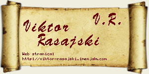 Viktor Rašajski vizit kartica